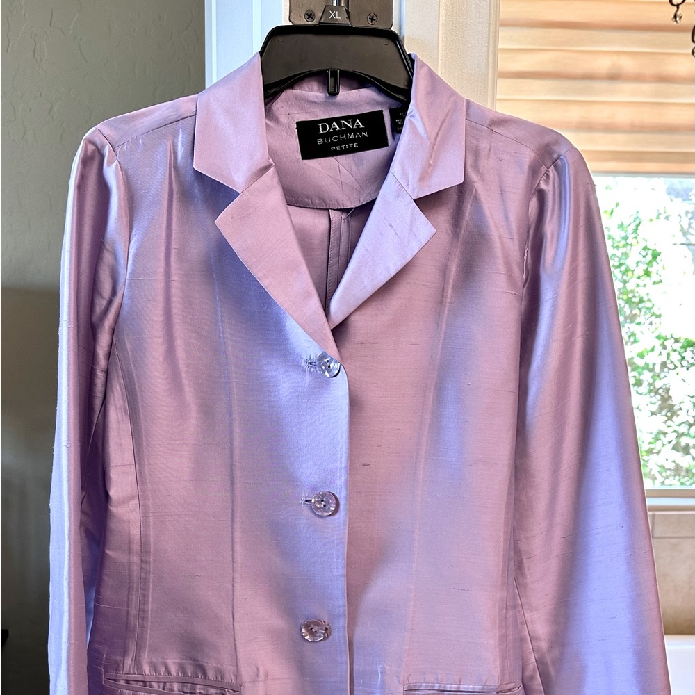 LAVENDER RAW SILK BLAZER~